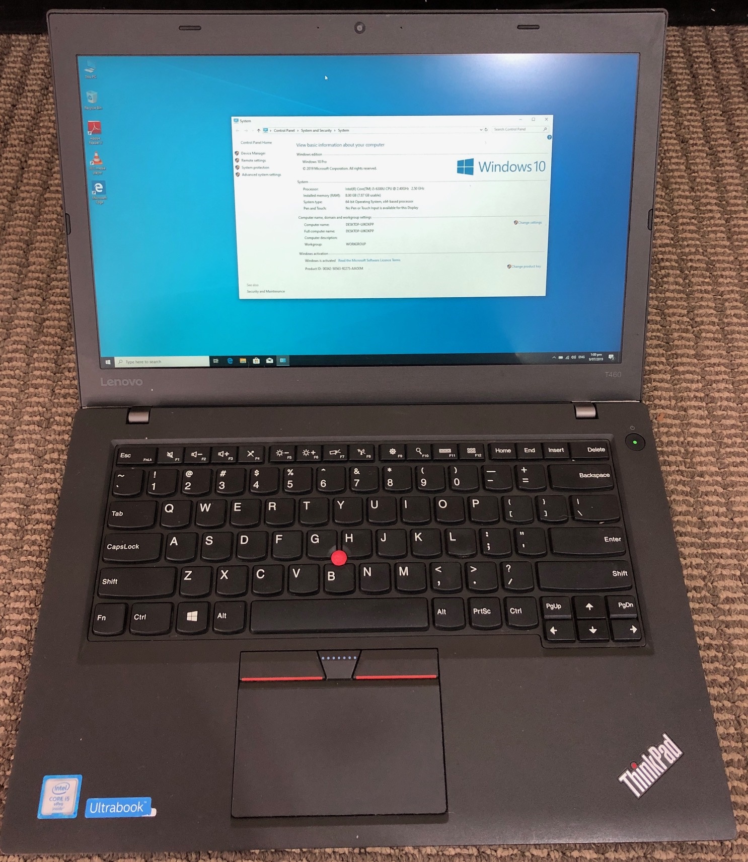 Lenovo ThinkPad T460 6th Gen i5 Ultrabook I56300U 256GB SSD 8GB Ram 14